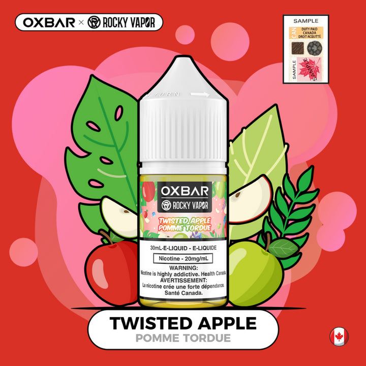 Rocky Vapor Oxbar E-Liquids - Twisted Apple