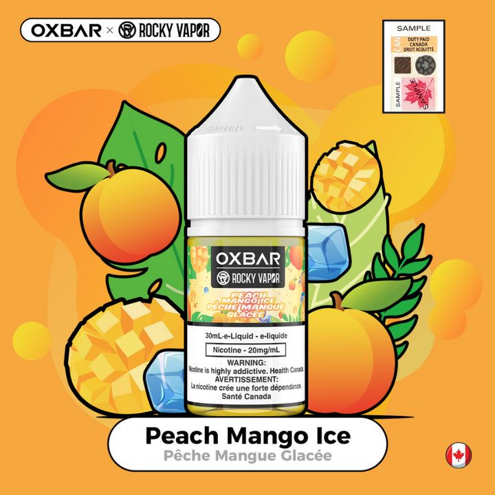 Rocky Vapor Oxbar E-Liquids - Peach Mango Ice