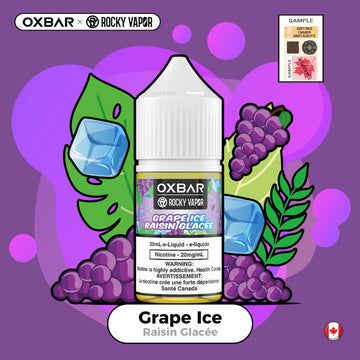 Rocky Vapor Oxbar E-Liquids - Grape Ice