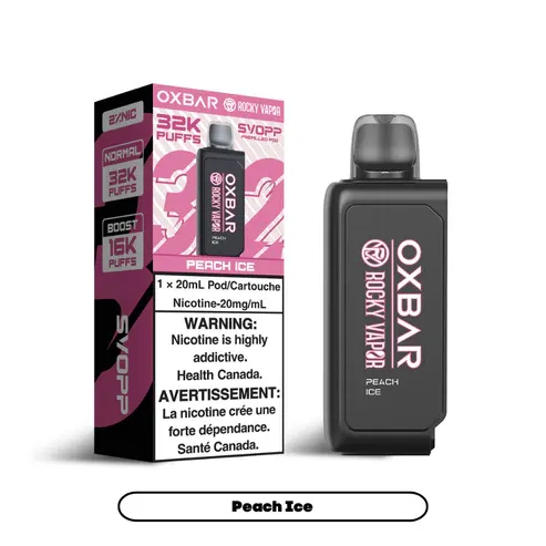 Svopp Rocky Vapor Oxbar [Prefilled Pods] 32K - Peach Ice