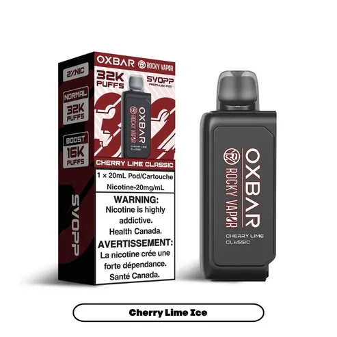 Svopp Rocky Vapor Oxbar [Prefilled Pods] 32K - Cherry Lime Classic