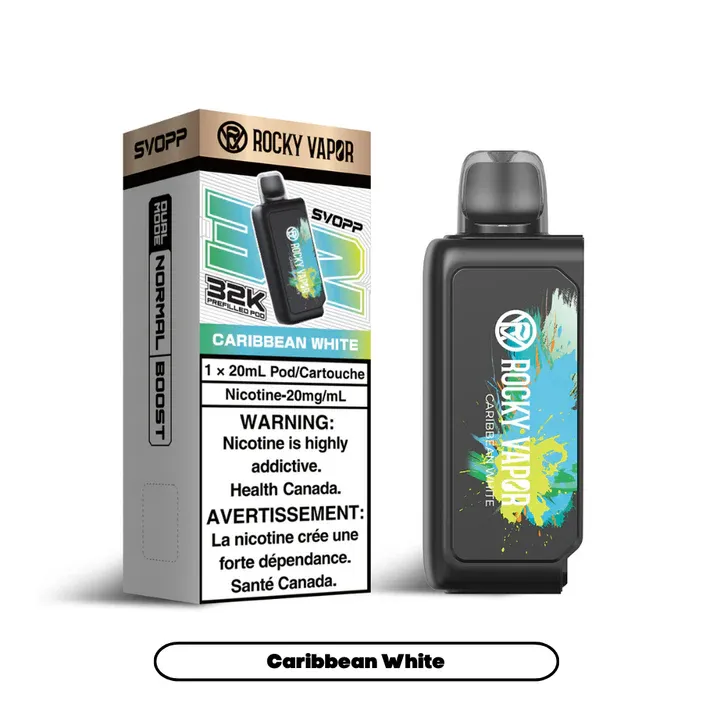 Rocky Vapor Svopp [Prefilled Pods] 32K - Caribbean White