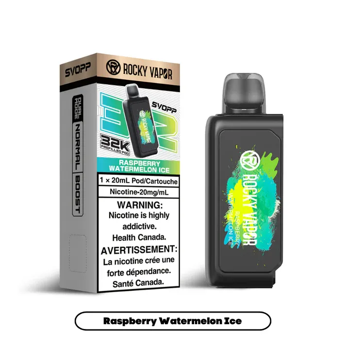 Rocky Vapor Svopp [Prefilled Pods] 32K - Raspberry Watermelon Ice