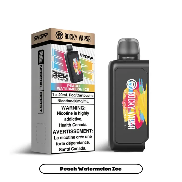 Rocky Vapor Svopp [Prefilled Pods] 32K - Peach Watermelon Ice