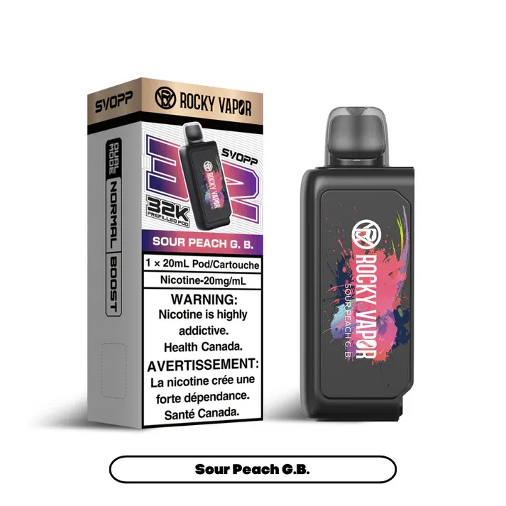 Rocky Vapor Svopp [Prefilled Pods] 32K - Sour Peach G.B.