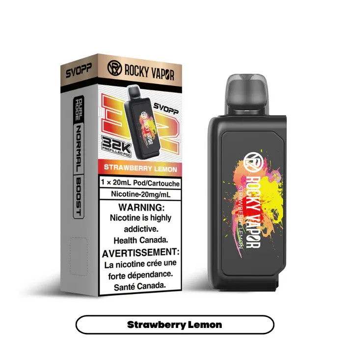 Rocky Vapor Svopp [Prefilled Pods] 32K - Strawberry Lemon
