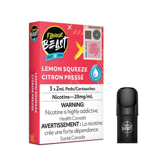 STLTH Compatible Flavour Beast Lemon Squeeze Iced Vape Pods