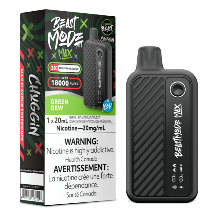 Flavour Beast Mode Max 18K - Chuggin&#39; Green Dew
