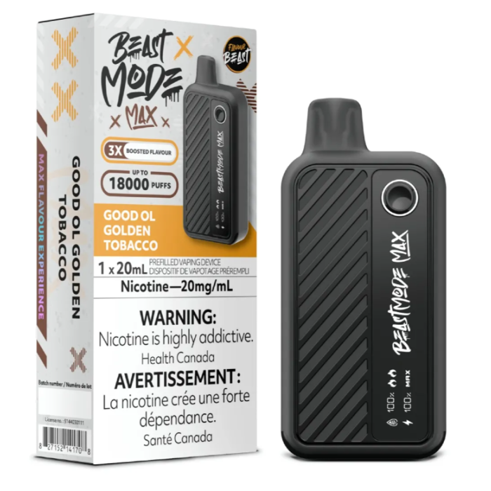 Flavour Beast Mode Max 18K - Good OL Golden Tobacco