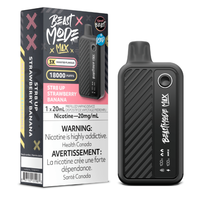 Flavour Beast Mode Max 18K - STR8 UP Strawberry Banana