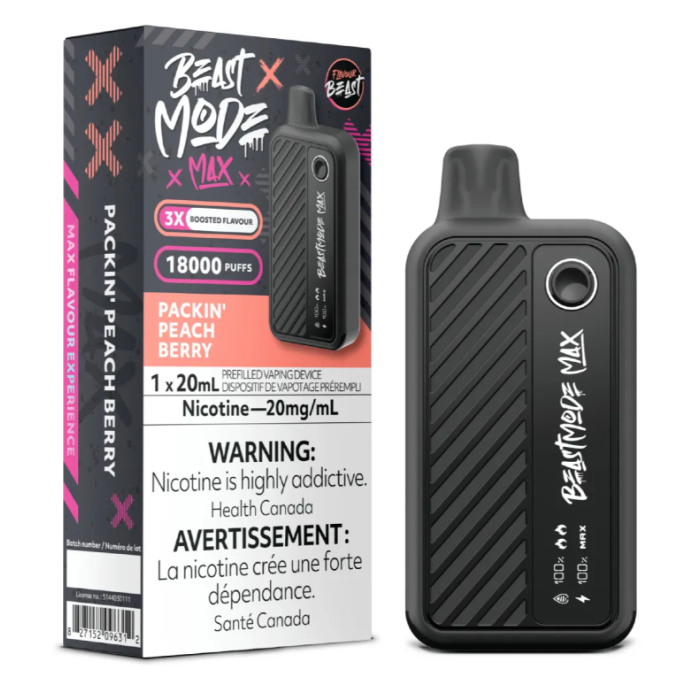 Flavour Beast Mode Max 18K - Packin&#39; Peach Berry