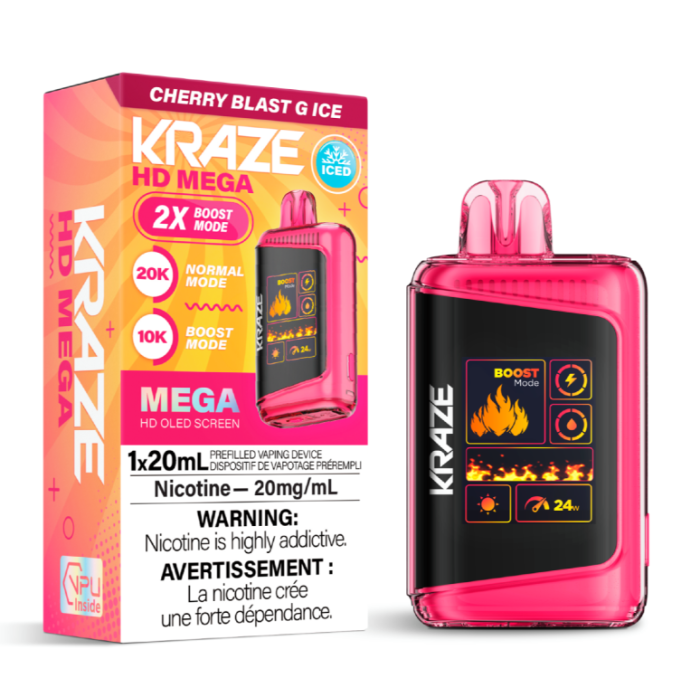 Kraze HD Mega - Cherry Blast G Ice