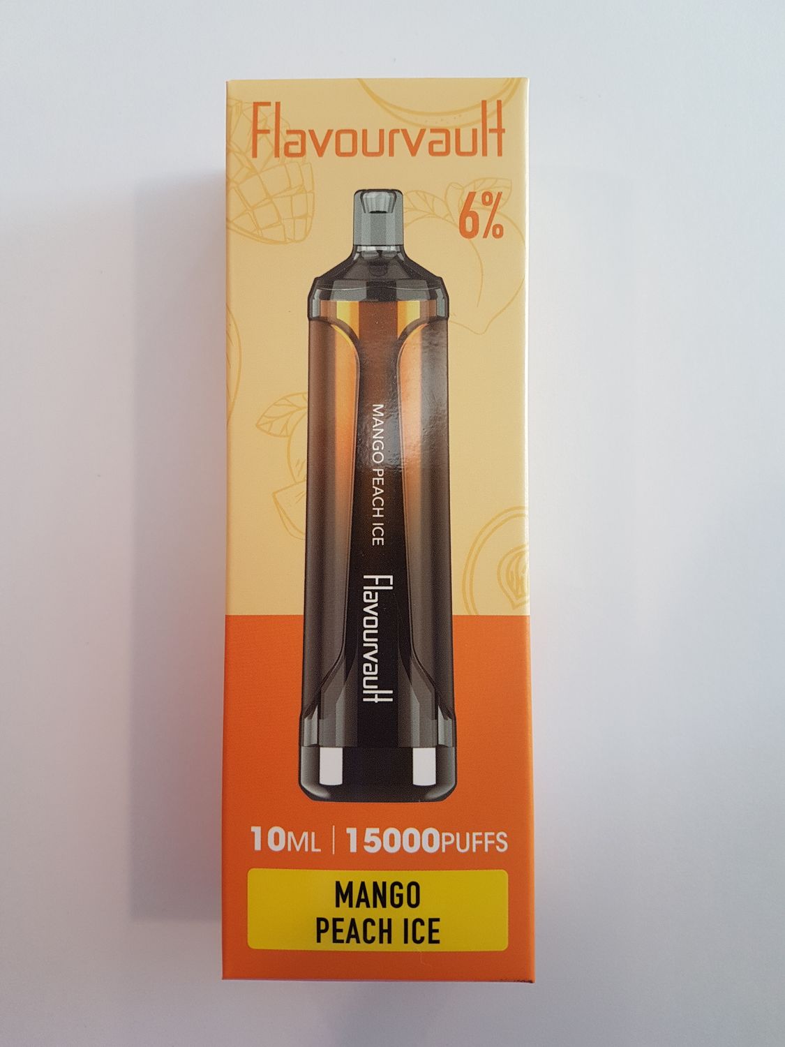 FlavourVault 15k 6% Disposable - Mango Peach Ice