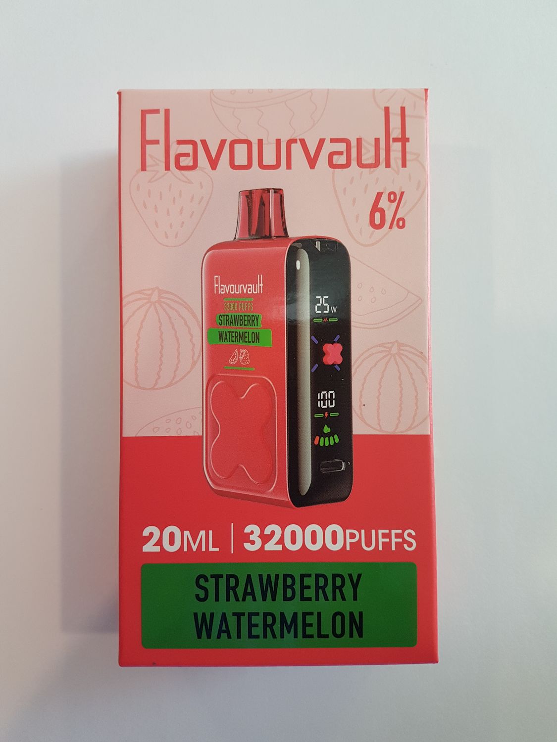 FlavourVault 32k 6% Disposable - Strawberry Watermelon