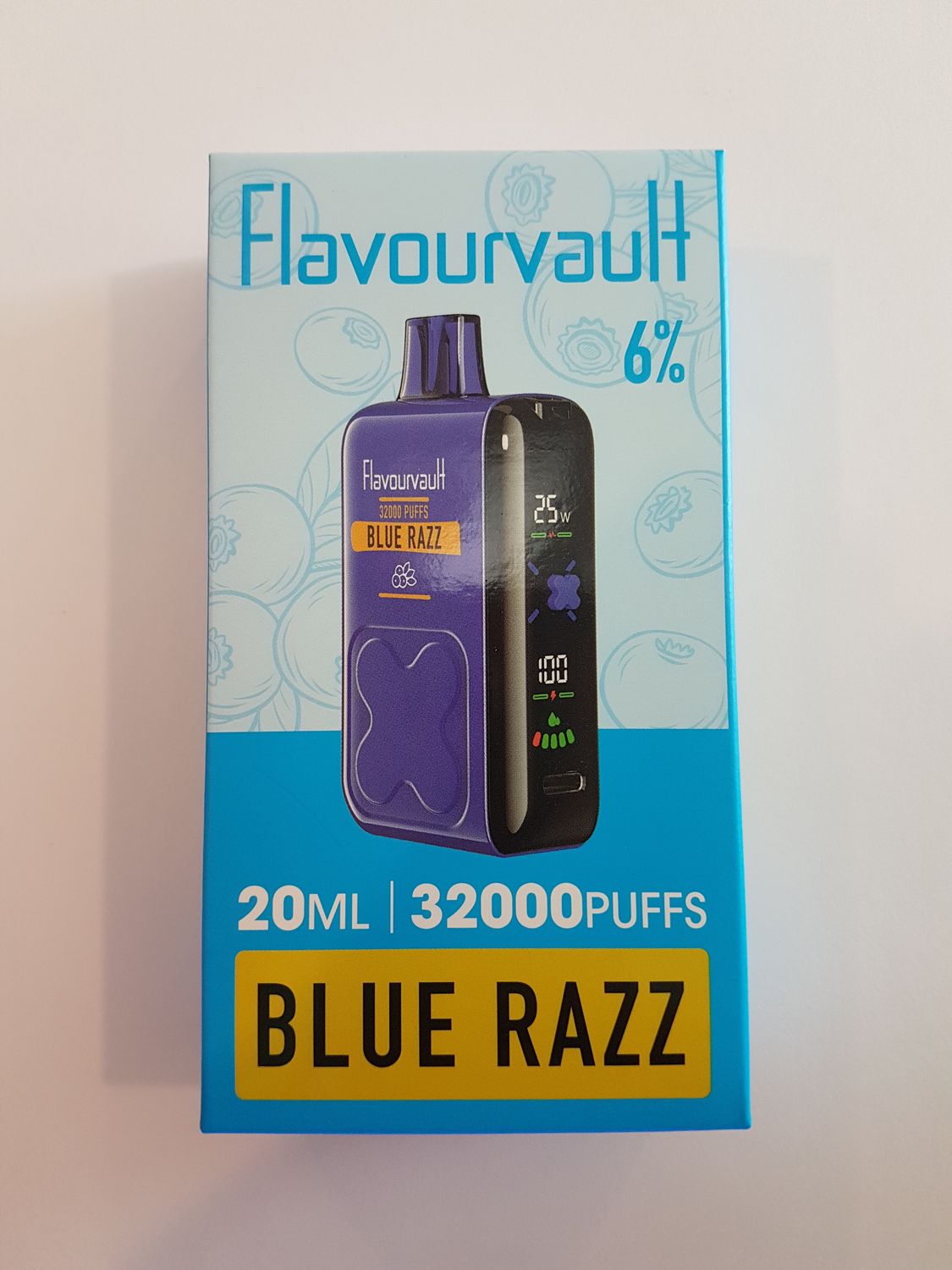 FlavourVault 32k 6% Disposable - BLUE RAZZ
