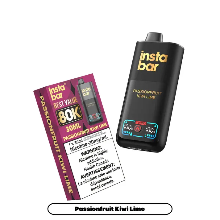 Insta Bar 80K - Passionfruit Kiwi Lime