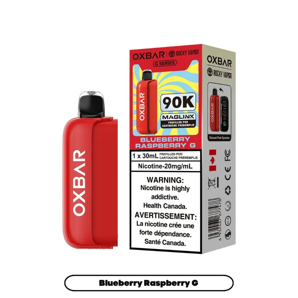 Rocky Vapor Oxbar Maglink 90K Pods - Blueberry Raspberry Lemon