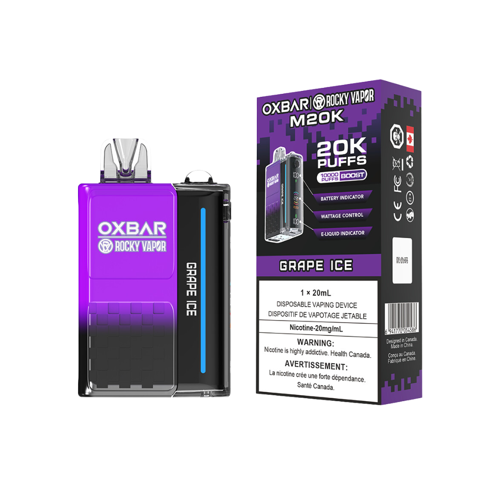 OXBAR M20K GRAPE ICE DISPOSABLE VAPE