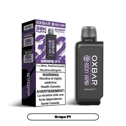 Svopp Rocky Vapor Oxbar [Prefilled Pods] 32K - Grape FT