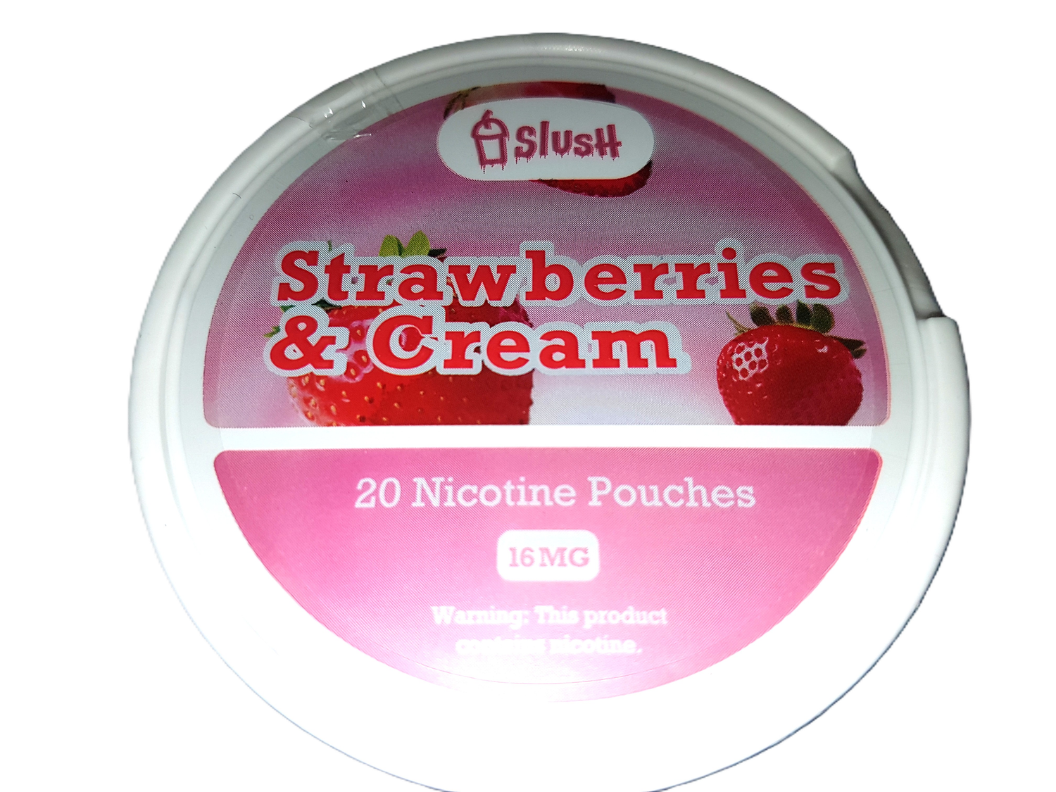 SLUSH Strawberries &amp; Cream Pouches 16mg nicotine