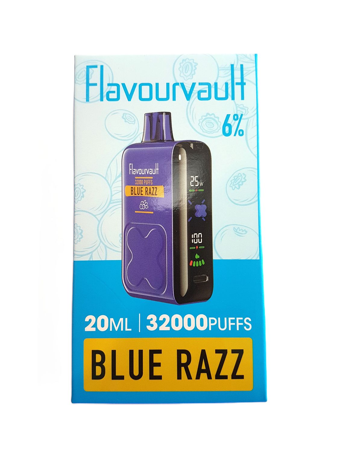 FlavourVault 32k 6% Disposable - BLUE RAZZ