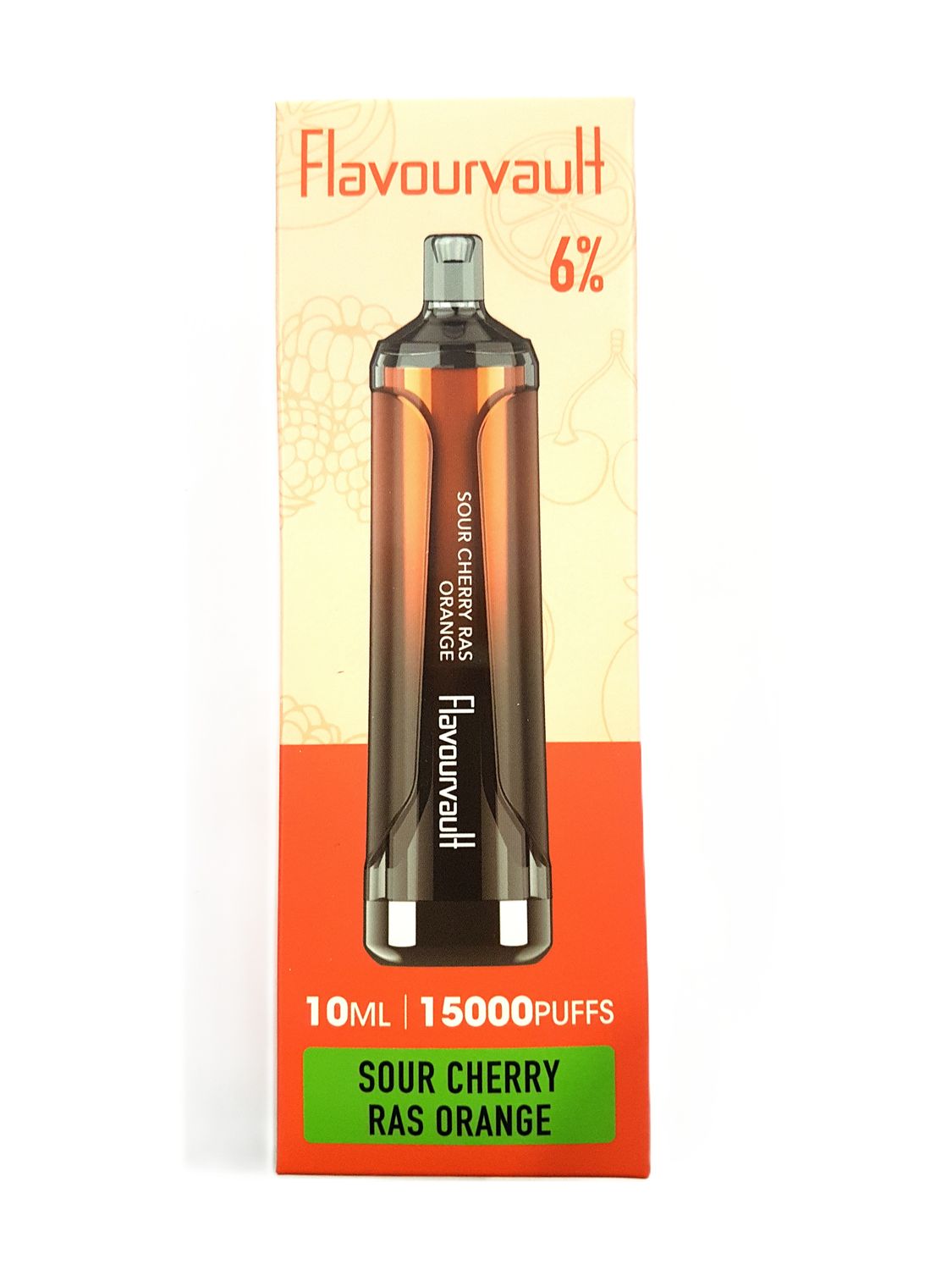 FlavourVault 15k 6% Disposable - Sour Cherry Ras Orange