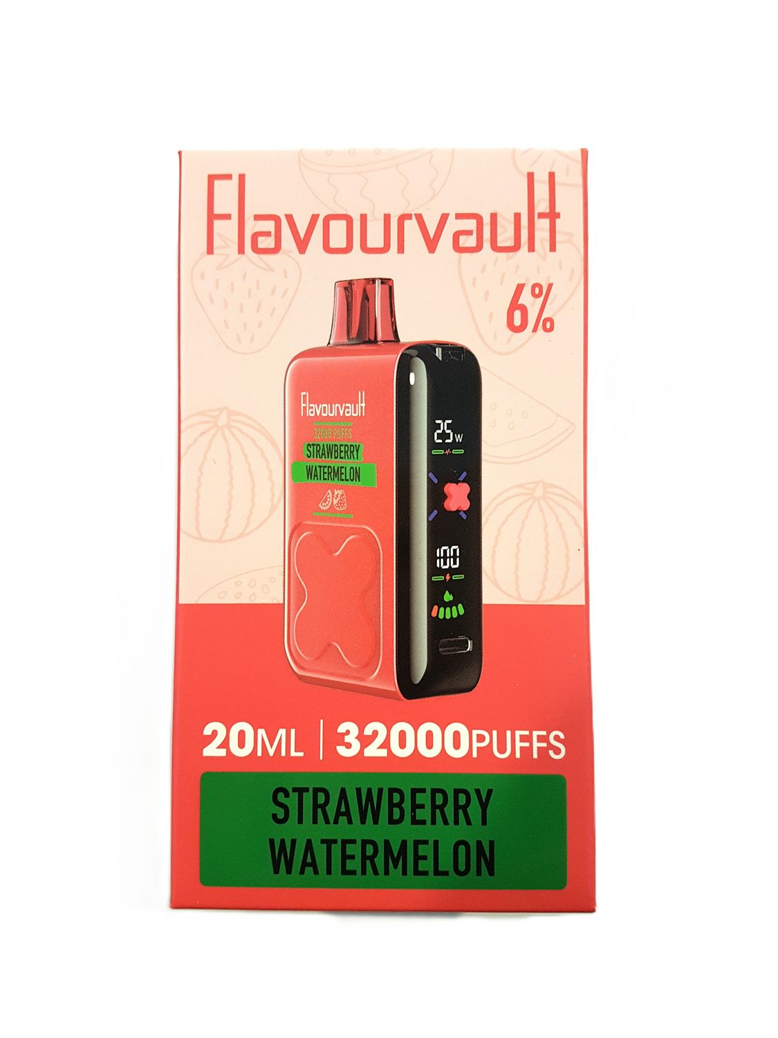 FlavourVault 32k 6% Disposable - Strawberry Watermelon
