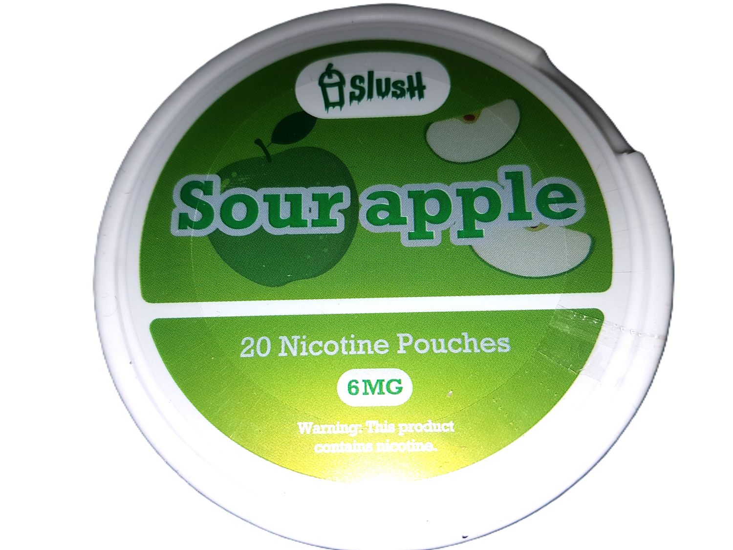 SLUSH Sour Apple Pouches 6mg nicotine (sleeve of 5 units)