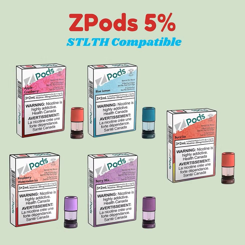 ZPods 5%-Nicotine STLTH Compatible Pods (pack of 3) - Sex On The Beach