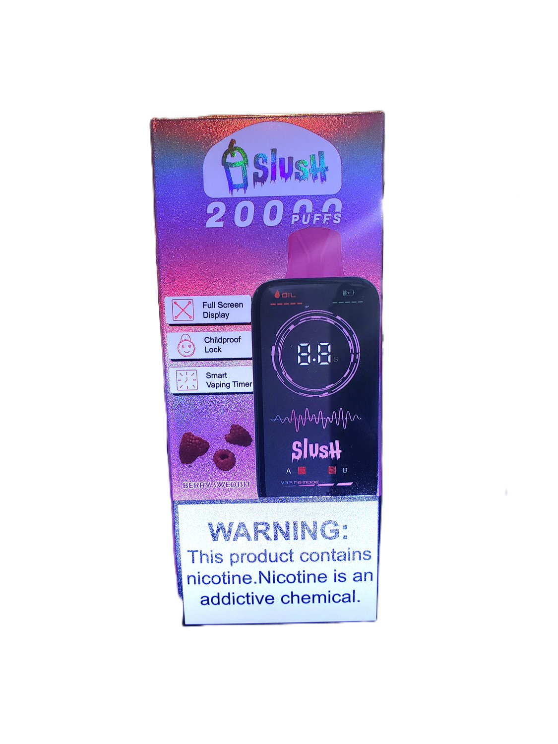 Slush 20k Puff, 5%-Nicotine Disposable Vape - Swedish Berry
