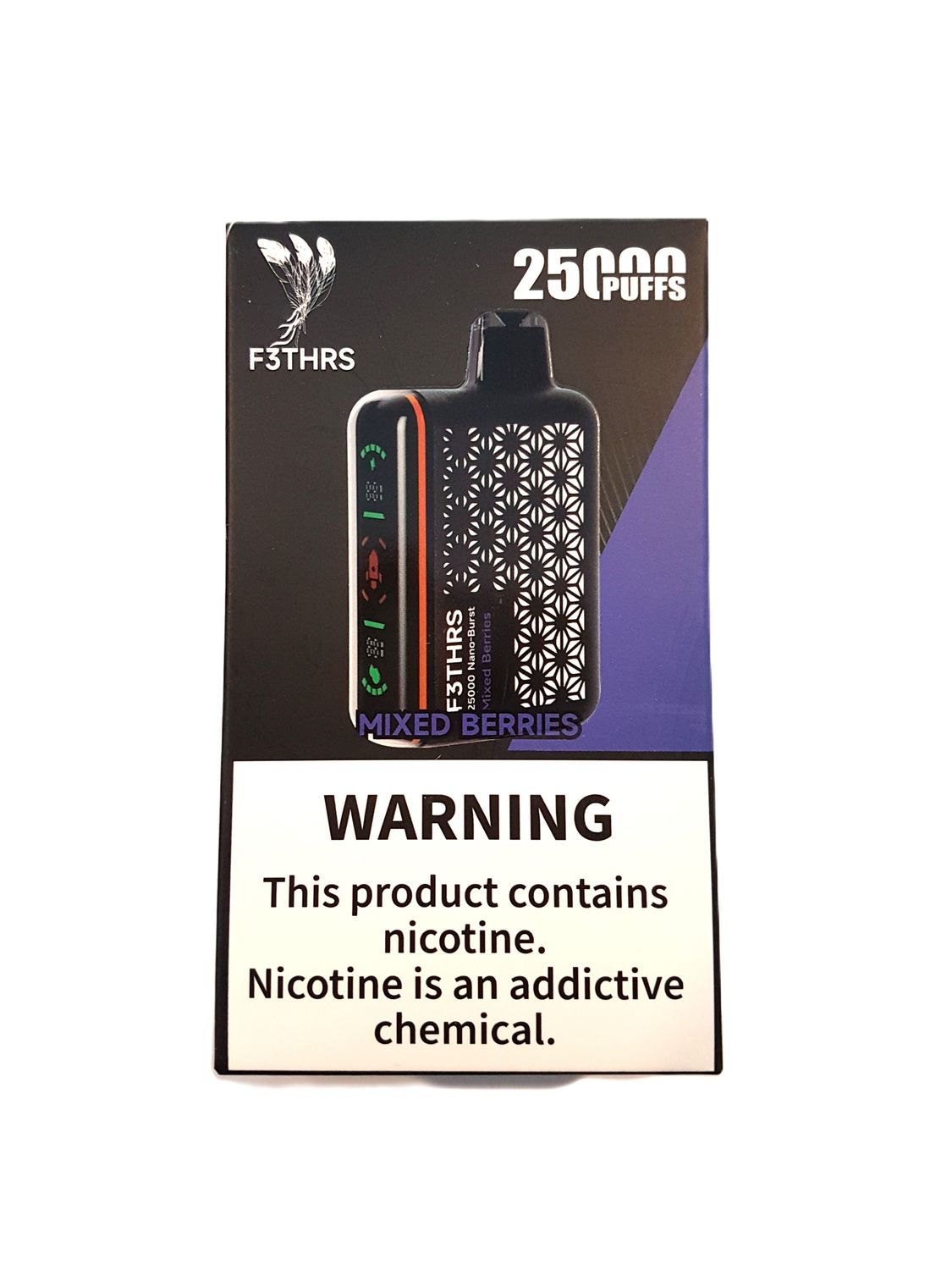 F3THRS - 25k Puff 5% (50mg) Disposable - Mixed Berries