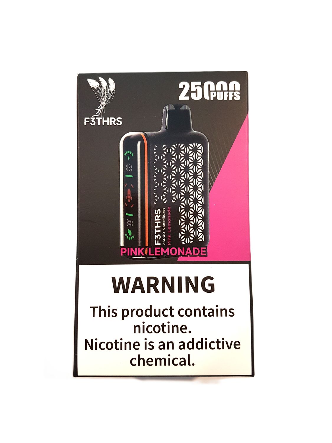 F3THRS - 25k Puff 5% (50mg) Disposable - Pink Lemonade