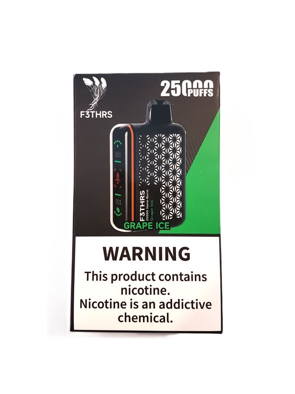 F3THRS - 25k Puff 5% (50mg) Disposable - Grape Ice F3THRS - 25k Puff 5% (50mg) Disposable - Grape Ice