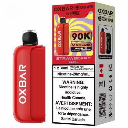 Rocky Vapor Oxbar Maglink 90K Pods - Strawberry Gummy Bear