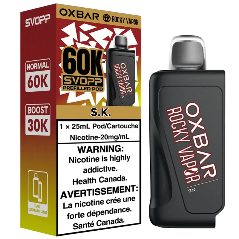 Rocky Vapor Oxbar SVOPP 60K Pods - S.K