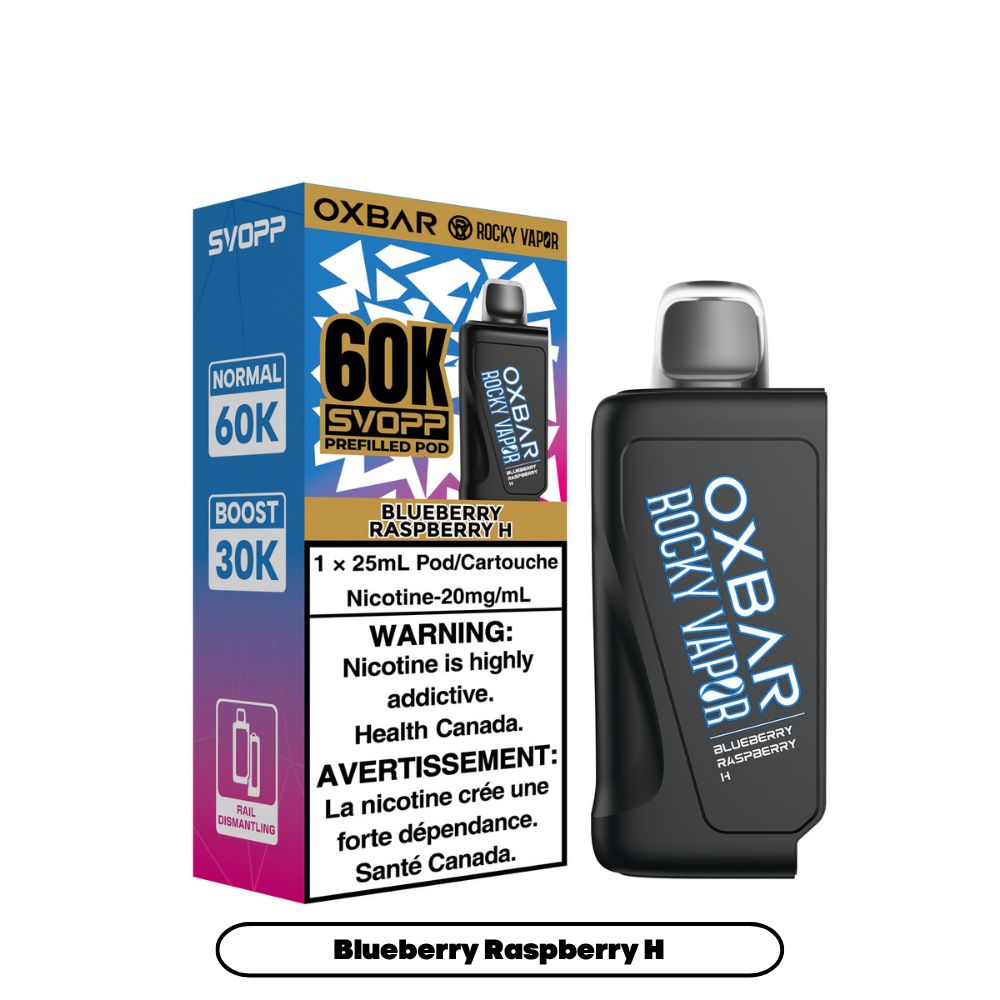 Rocky Vapor Oxbar SVOPP 60K Pods - Blueberry Raspberry H