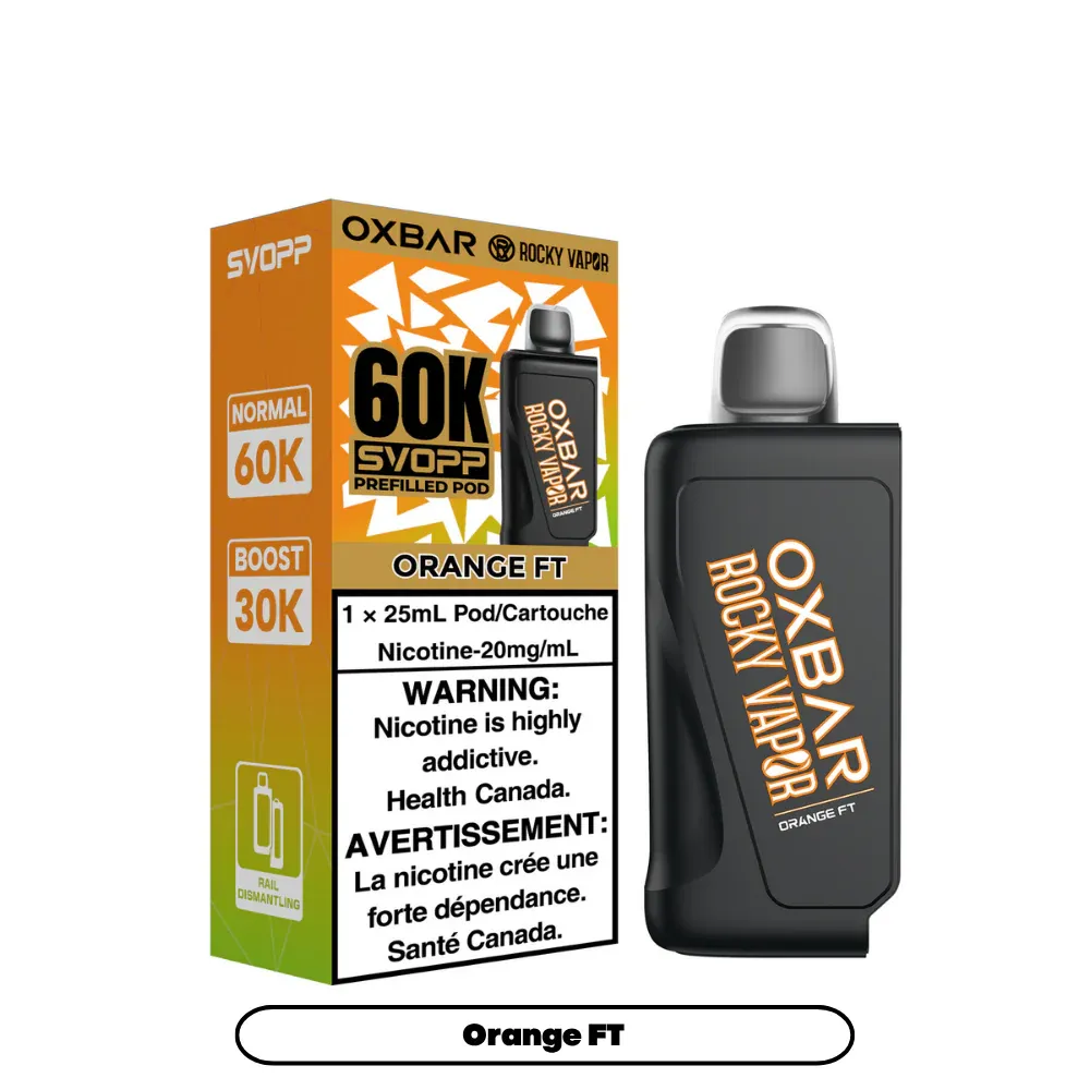 Rocky Vapor Oxbar SVOPP 60K Pods - Orange F.T