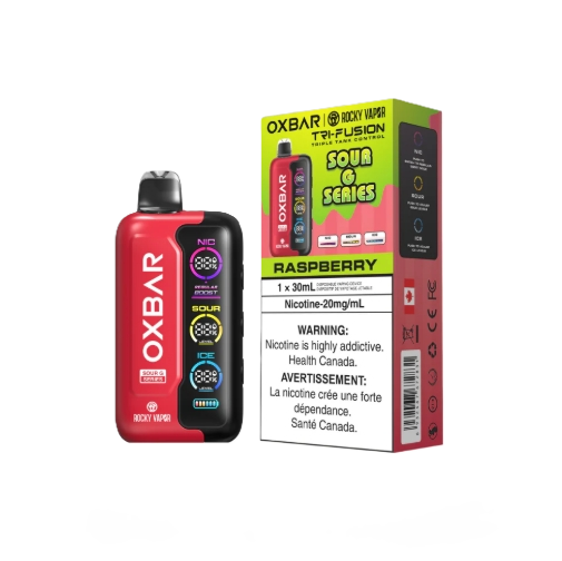 Rocky Vapor Oxbar Tri Fusion Sour G Series - Raspberry