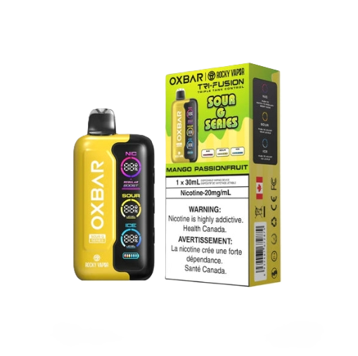 Rocky Vapor Oxbar Tri Fusion Sour G Series - Mango Passionfruit