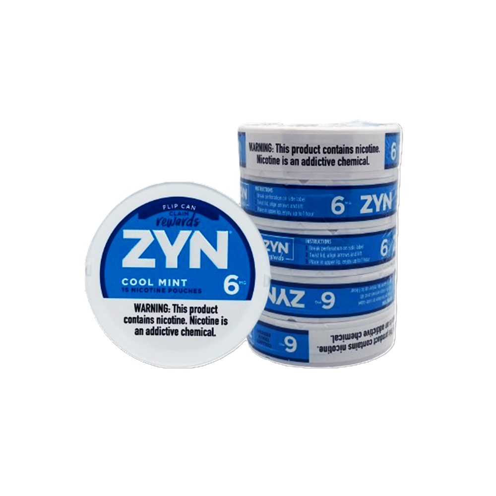 ZYN Cool Mint 6mg nicotine - Sleeve of 5