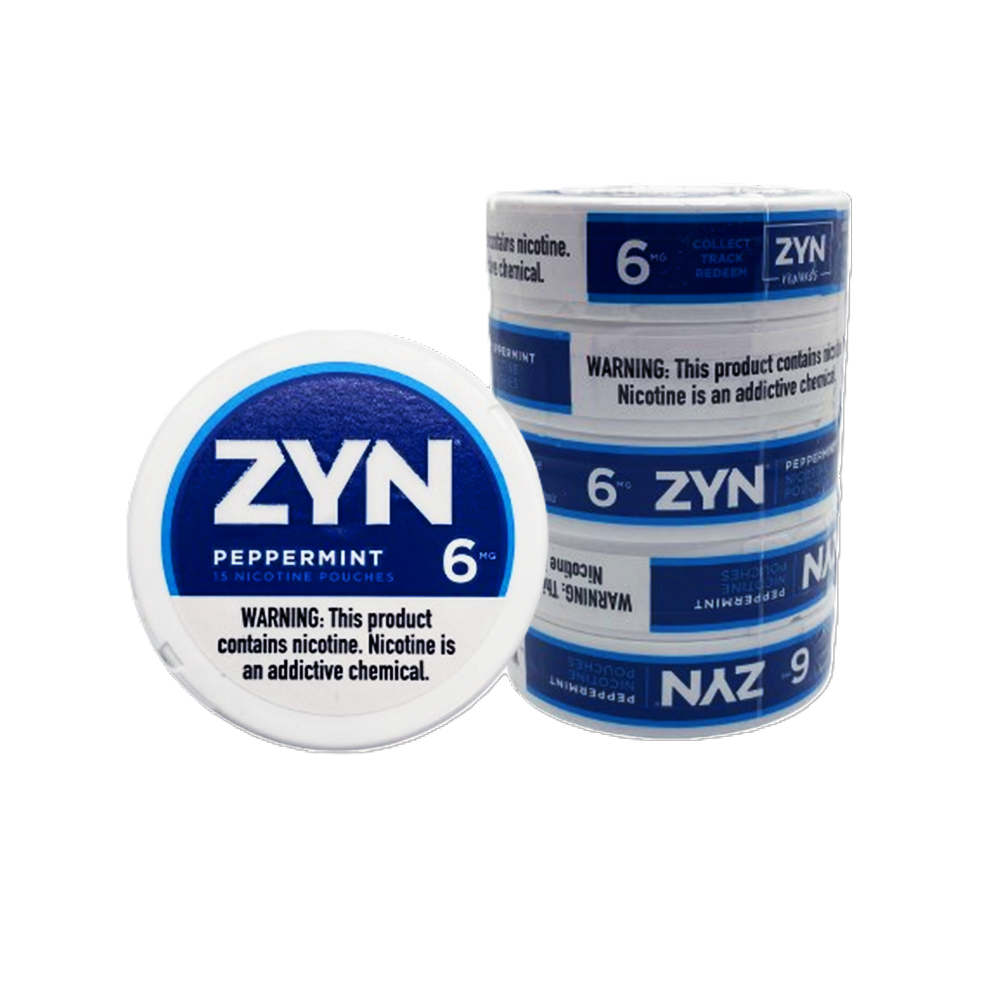 ZYN Peppermint 6mg nicotine - Sleeve of 5