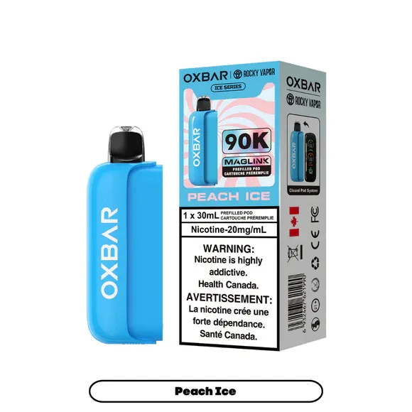 Rocky Vapor Oxbar Maglink 90K Pods - Peach Ice