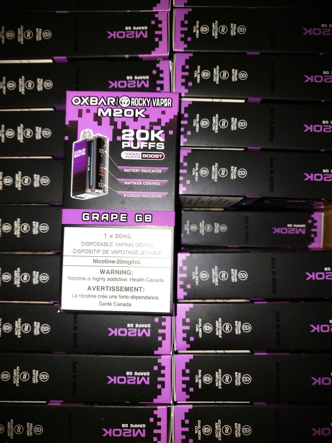 OXBAR M20k Grape GB/Gummy Bear 20mg (Case of 20 units)