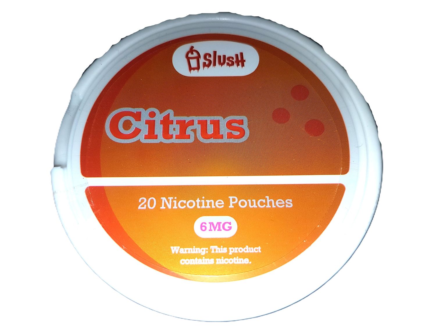 SLUSH Citrus Pouches 6mg nicotine (sleeve of 5 units)