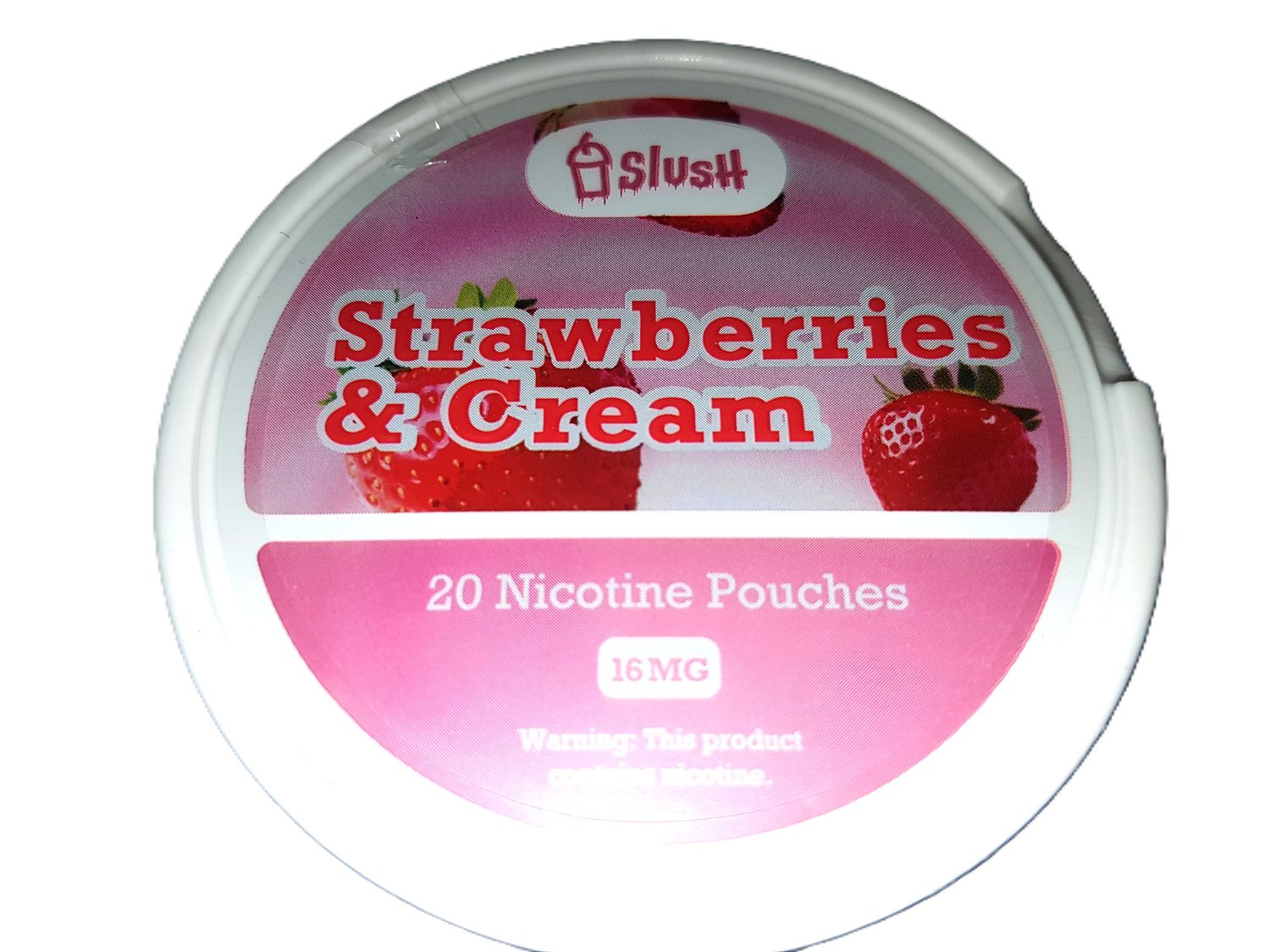SLUSH Strawberries &amp; Cream Pouches 16mg nicotine (sleeve of 5 units)