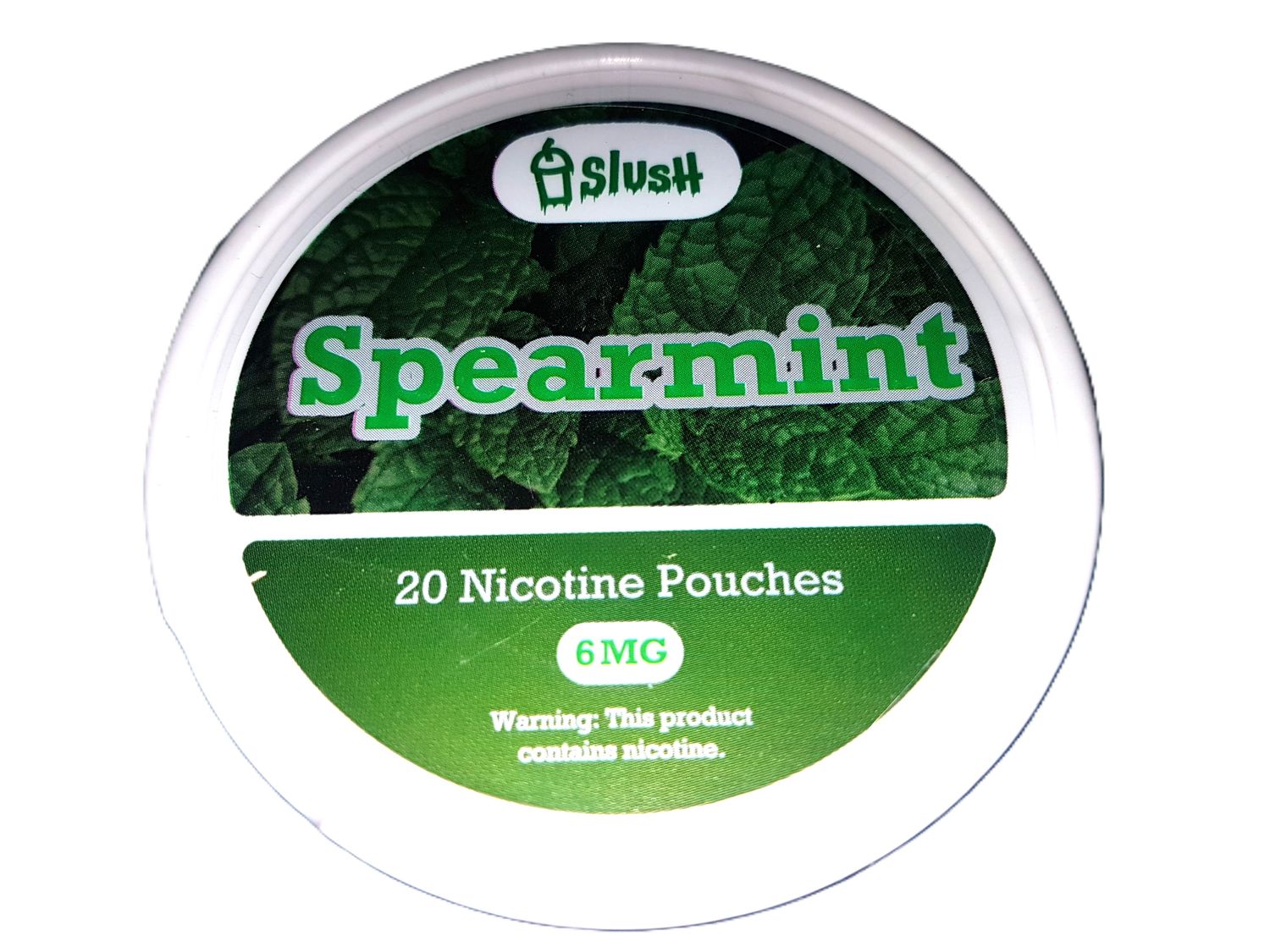 SLUSH Spearmint Pouches 6mg nicotine (sleeve of 5 units)