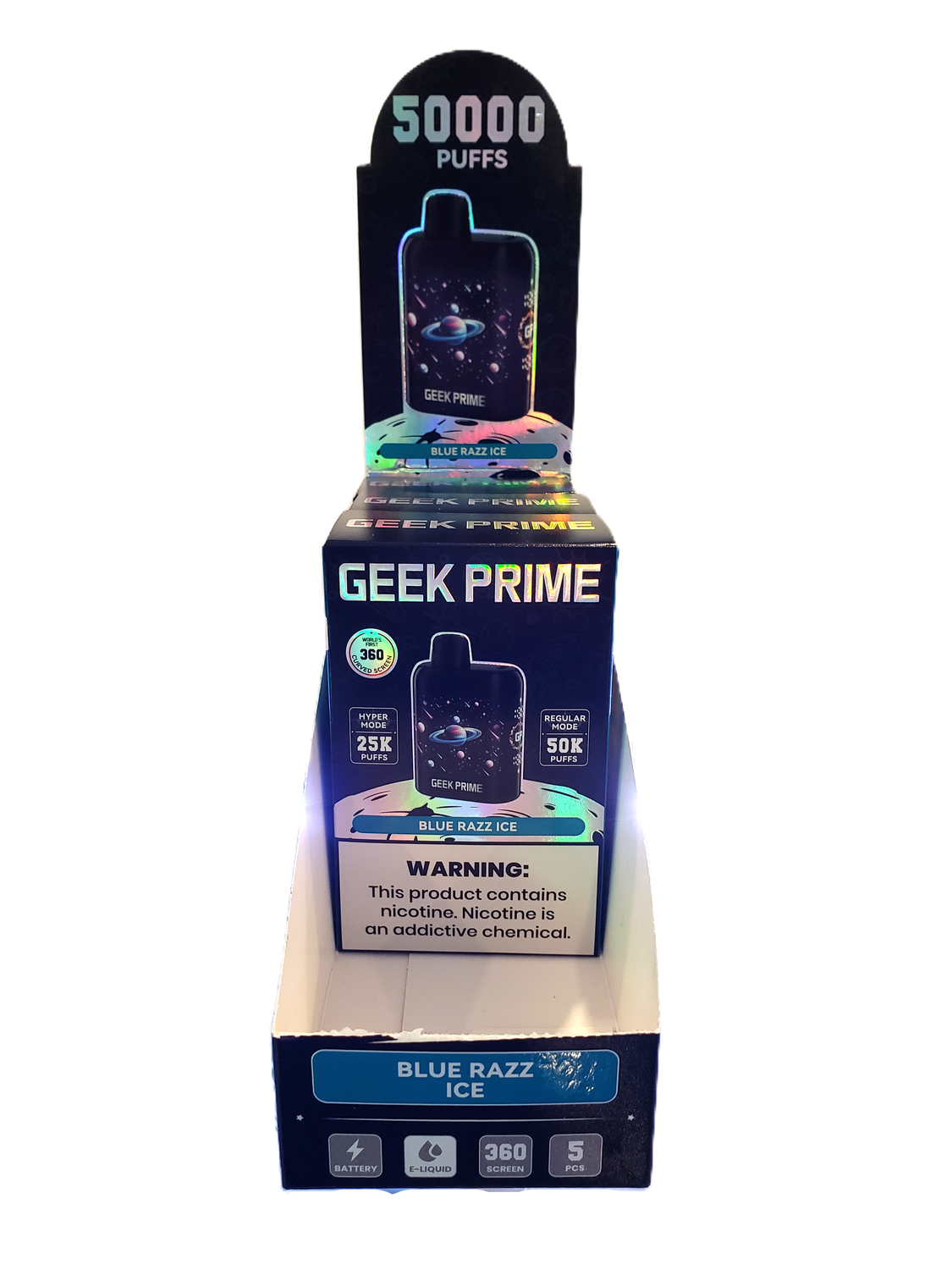 Geek Prime 5% Disposable Vape - Blue Razz Ice