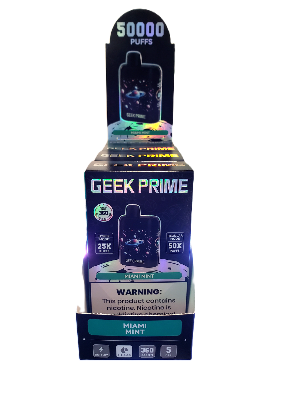 Geek Prime 5% Disposable Vape - Miami Mint