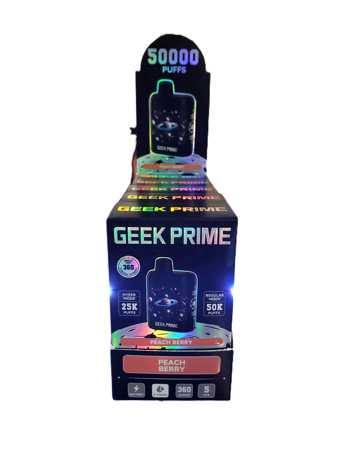 Geek Prime 5% Disposable Vape - Peach Berry
