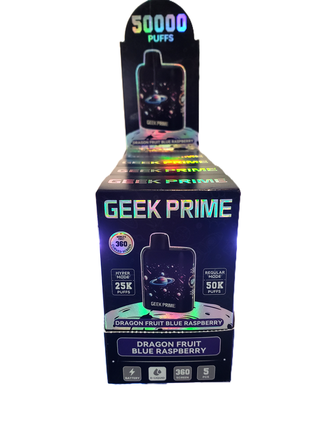Geek Prime 5% Disposable Vape - Dragonfruit Blue Raspberry